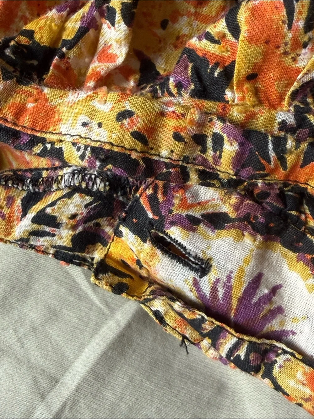 Free People Party Playlist Wrap Cropped Blouse Top Floral Size S Puff Sleeves